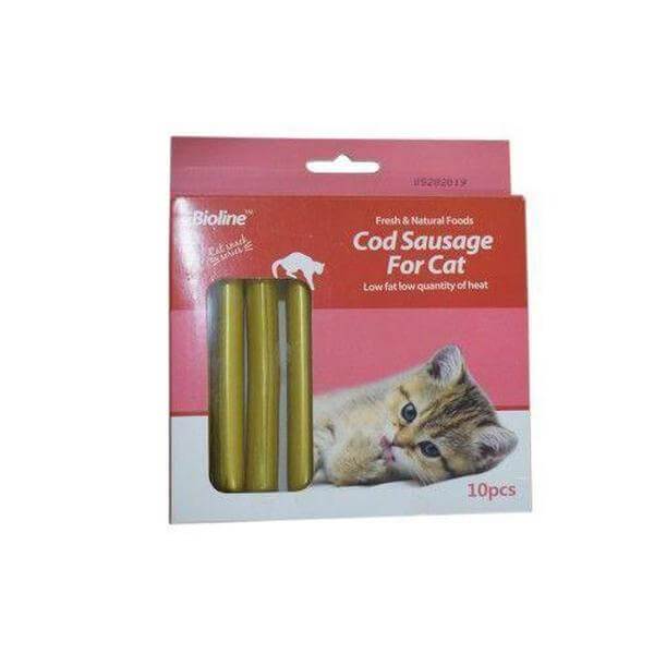Bioline Cod susage- 10 pieces-Treats-Whiskers Nation