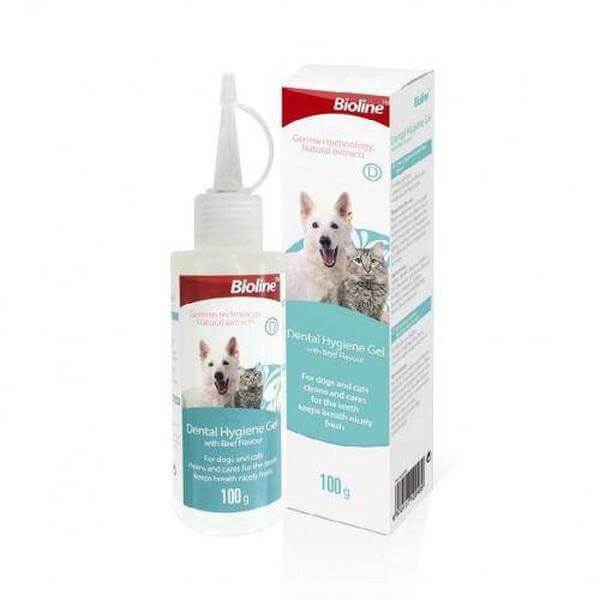 Bioline dental hygiene gel with beef flavor, for cats and dogs-Groom-Whiskers Nation