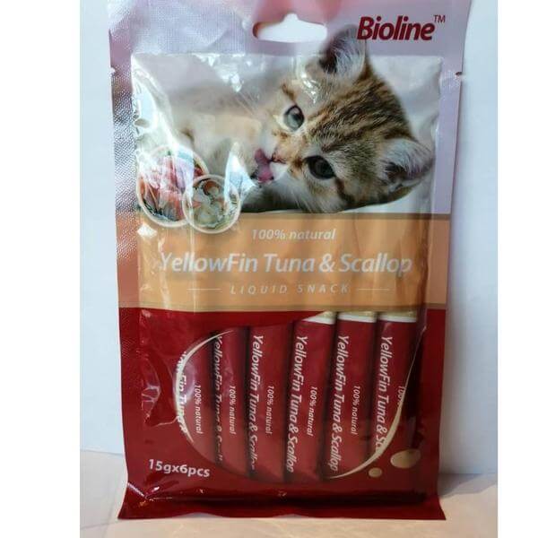 Bioline liquid snack chicken flavor - Whiskers Nation