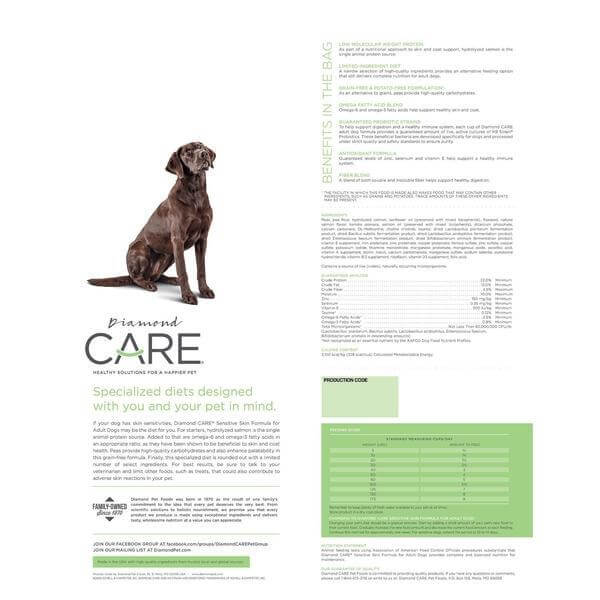 DIAMOND CARE SENSITIVE SKIN FORMULA FOR ADULT DOGS - Whiskers Nation