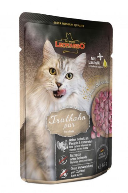 Leonardo pure turkey 85g - Whiskers Nation