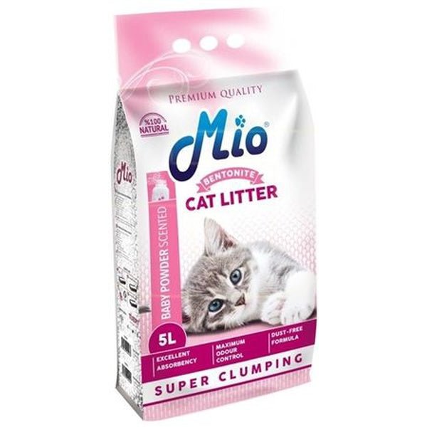 Mio Bentonite Cat Litter Baby Powder - Whiskers Nation