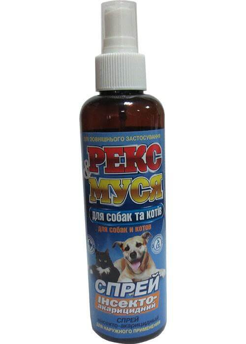 Rex and Musya anti - parasite and fleas spray - Whiskers Nation