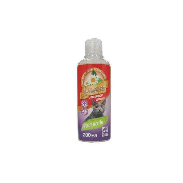 Shampoo Aristocrat for cats against ectoparasites chamomile extract - 200ml - Whiskers Nation