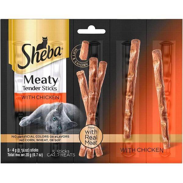 Sheba Meaty Tender Sticks Chicken Flavor - 5 Sticks - Whiskers Nation