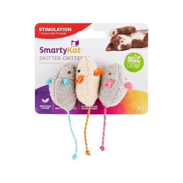 SmartyKat Skitter Mice Catnip Cat Toy - Whiskers Nation