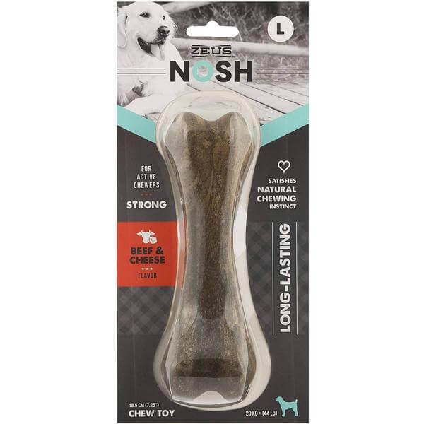 Zeus NOSH Strong Chew Bone - Beef & Cheese Flavor - Large - Whiskers Nation