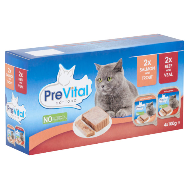 PreVital Cat Pate Box 4 x 100g