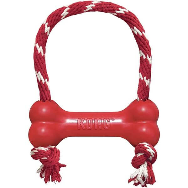 Kong goodie bone with rope-Kong-Whiskers Nation