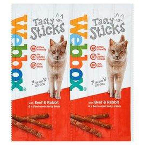 Webbox 6 cats delight sticks with beef and rabbit-Webbox-Whiskers Nation